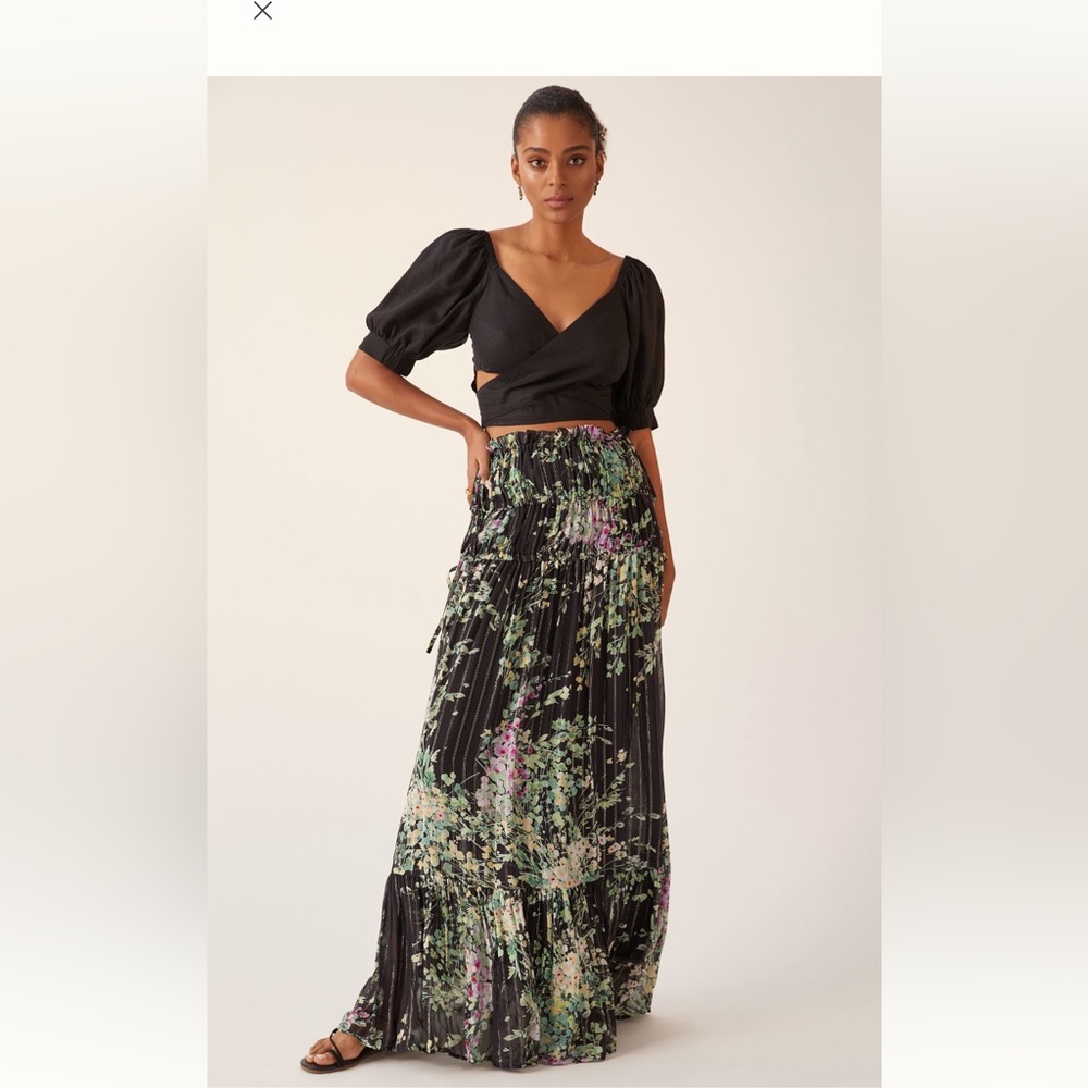 Anthropologie Sabina Musayev printed maxi skirt Sz Small NWT